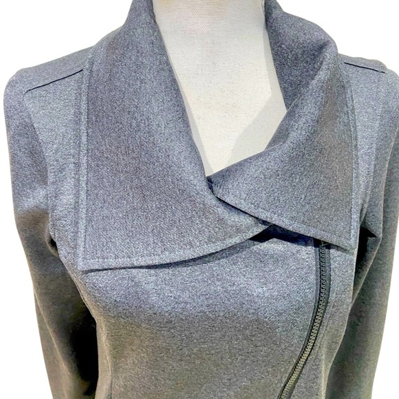 Head charcoal gray zip up big collar athletic jacket zippered pockets size small - Picture 4 of 11